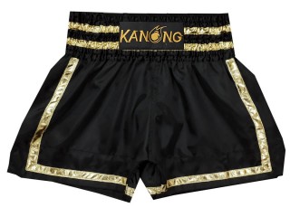 Muay Thai pants : KNS-140-Black-Gold